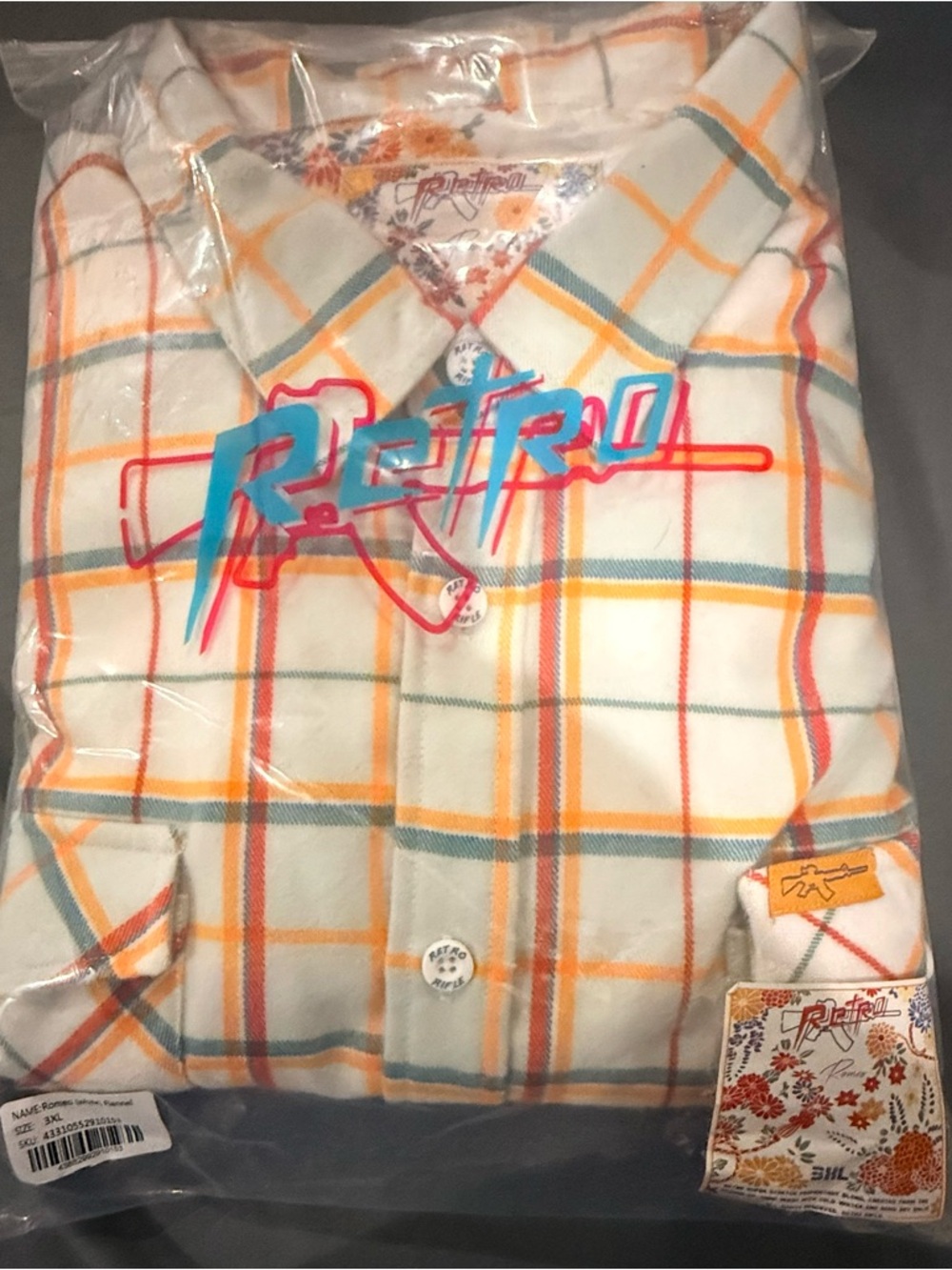 Retro Rifle - 3XL Romeo Flannel - Multicolor - Picture 2 of 4